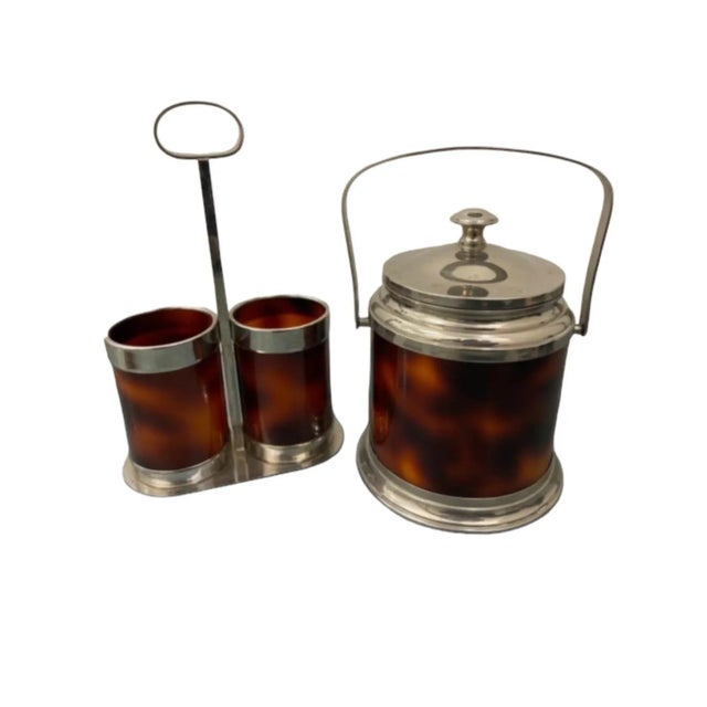 Modern 1960s Mid-Century Aldo Tura Red Lucite Bar Wine Set, Italy- 3 Pieces For Sale - Image 3 of 10