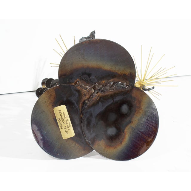 Metal Brutalist Metal Sculpture by D. Pascoe For Sale - Image 7 of 8
