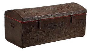 Spanish Wooden Trunk in Leather