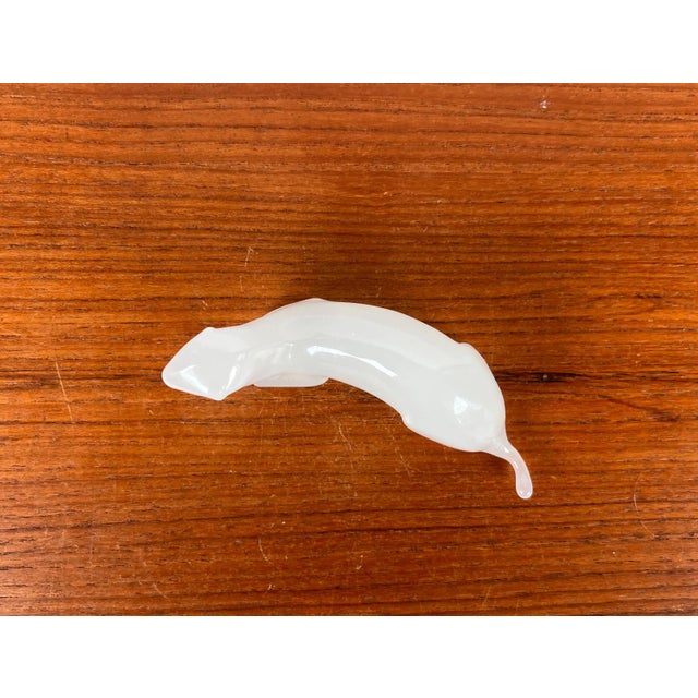 Vintage Art Glass Otter Figurine from Hadeland, Norway For Sale - Image 4 of 14