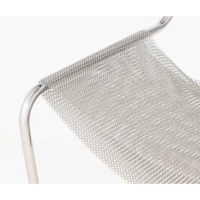 Objekto Paulistano Mesh Stainless Steel Armchair For Sale - Image 4 of 8