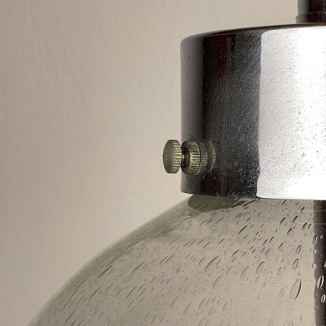 Large Vintage Swirled Murano Glass Pendant Lamp, 1970s For Sale - Image 10 of 18