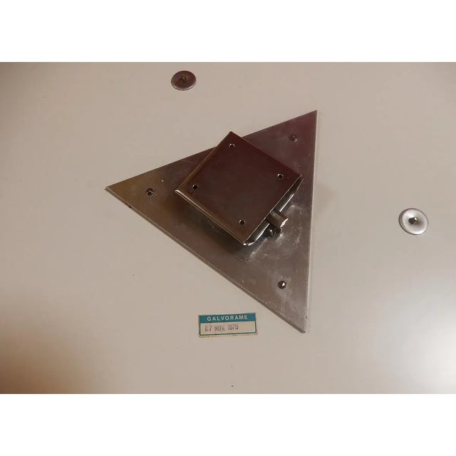 Brown Round Mirror from Galvorame, 1975 For Sale - Image 8 of 10