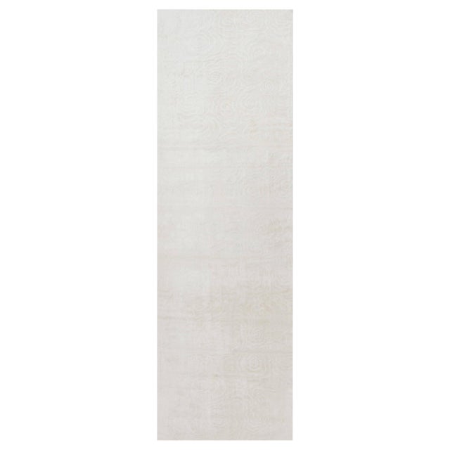 Modern Hand-Knotted Silk Runner by Doris Leslie Blau For Sale