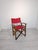 Vintage Wooden Directors Chair in Fabric, in Very Good conditions. Designed 1970 to 1979