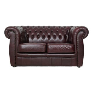 Vintage English Chesterfield Sofa For Sale