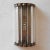 Italian wall light or flush mount with crystal bars mounted on bronzed metal finish Designed by Fabio Bergomi / Made in...