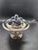 Vintage Silver-Plated/Chrome Condiment Dish or Jam Pot, Likely Featuring Lapis Lazuli Stone Accents With Spoon For Sale In Washington DC - Image 6 of 7