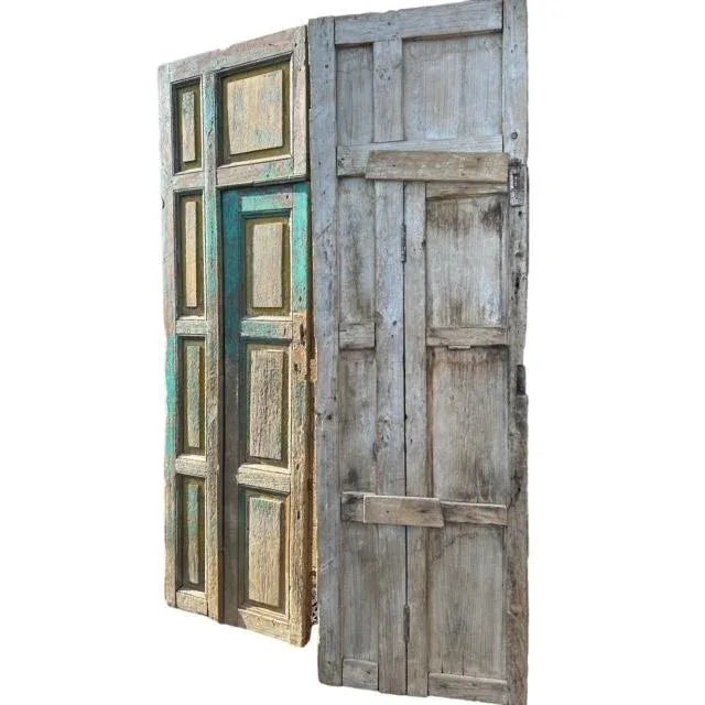 Late 19th Century Mexican Spanish Double Doors With Doors Within For Sale - Image 9 of 10