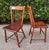 Rustic Primitive Small Scale Mid 19th Century Bamboo-Turned Windsor Side Chairs With Single Board Seats, a Pair For Sale - Image 9 of 9