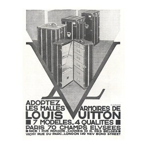 1931 Original French Art Deco Louis Vuitton Advertisement Print-Travel Trunks