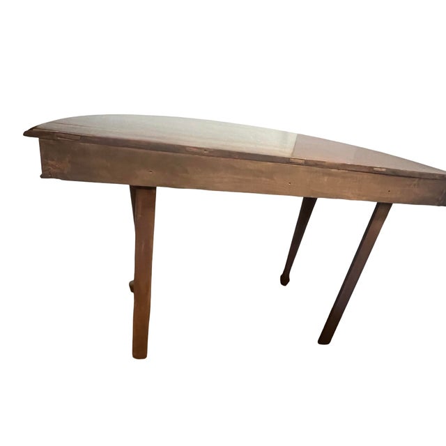 Pair of English Queen Anne Style Oak Console Tables / Convertible Dining Table, Early 1900s For Sale - Image 9 of 9
