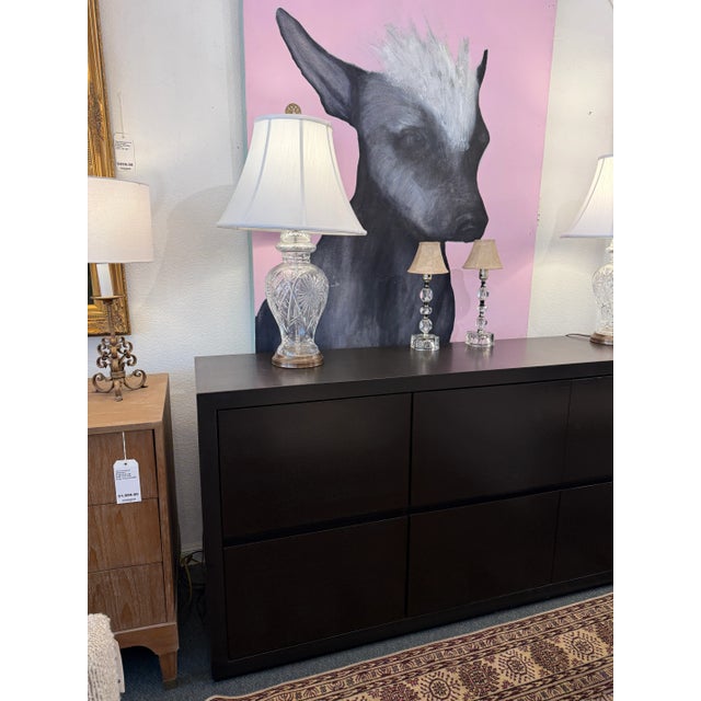 Contemporary Six Drawer Dresser + Credenza For Sale - Image 14 of 15