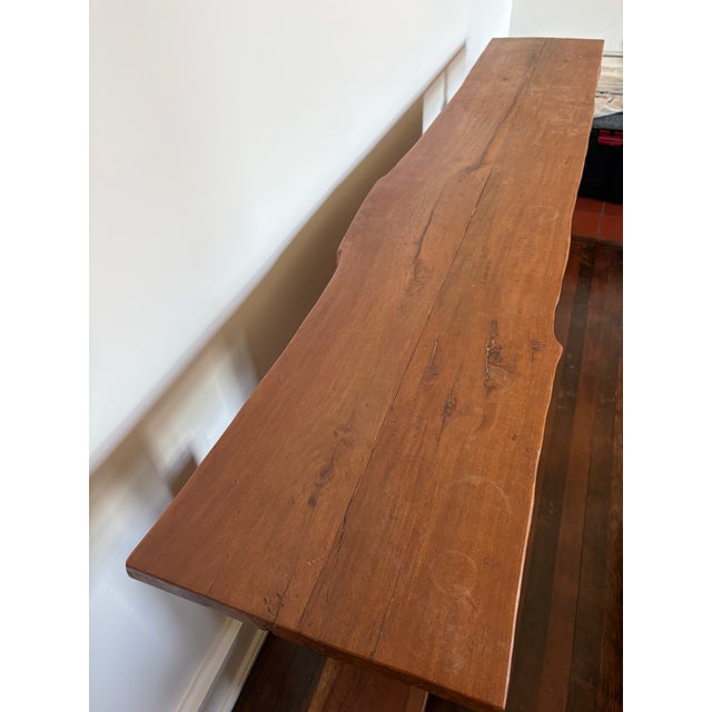 Mango Wood Console With Three Drawers For Sale In Seattle - Image 6 of 7