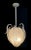 Mid-Century Modern 1950s Berry-Form Frosted Murano Glass Pendant Light by Seguso For Sale - Image 3 of 9