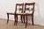 English Kindel Furniture Style Regency Carved Mahogany Side Chairs or Dining Chairs, Pair For Sale - Image 3 of 11