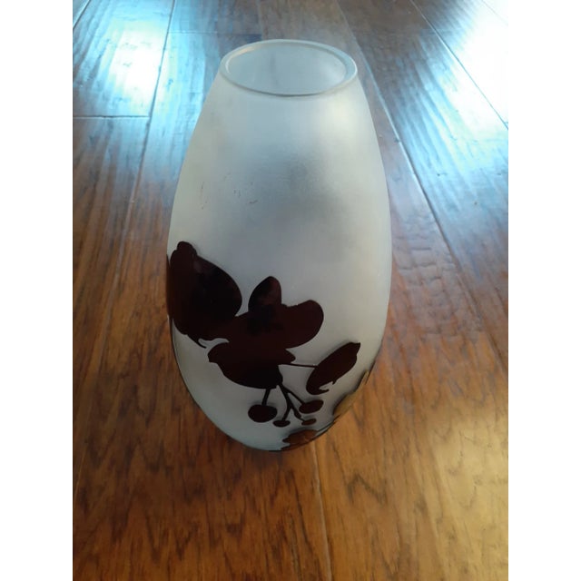 1950s Galle Style Cameo Glass Vase For Sale In Dallas - Image 6 of 7