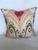 Pink & Brown Ikat Cotton Down Filled Pillows - A Pair For Sale - Image 5 of 9