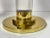 Pair of Lucite and Brass Column Candle Holders in the Style of Karl Springer For Sale - Image 9 of 12