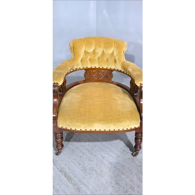 Antique Victorian Tub Chairs, 1880, Set of 2 For Sale - Image 4 of 12
