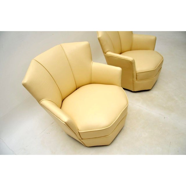 Vintage Art Deco Lounge Chairs in Leather, 1930, Set of 2 For Sale - Image 4 of 6