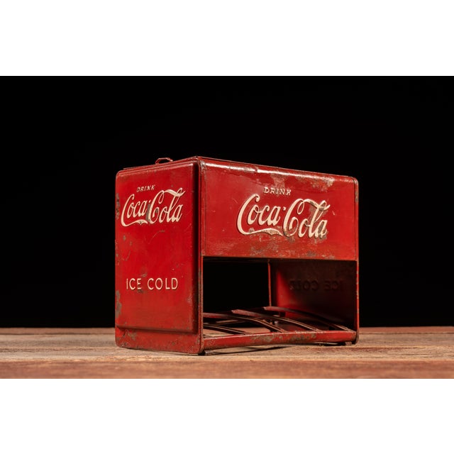 c. 1930s-1940s; The Coca-Cola Company - Atlanta, GA Compact steel salesman sample cooler produced to represent full-size...