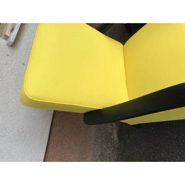 Yellow Set of Art Deco Yellow Armchairs, 1920s For Sale - Image 8 of 9