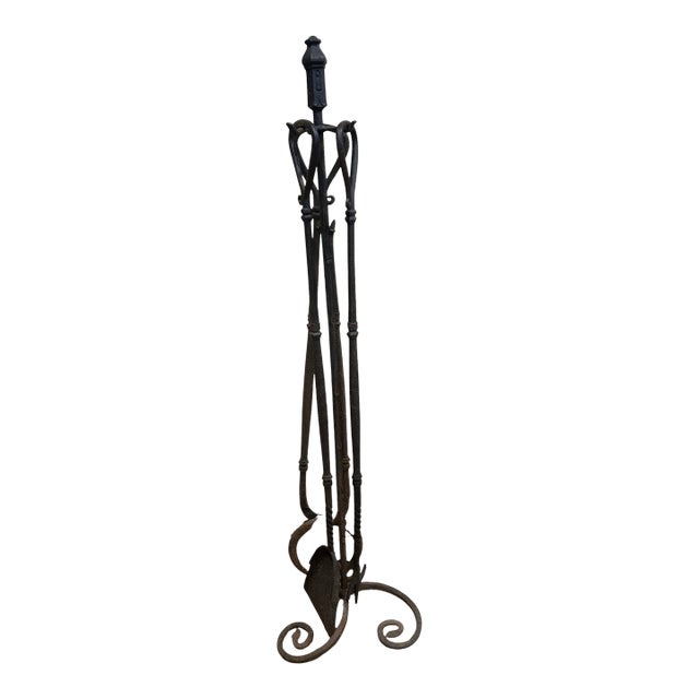 Arts & Crafts Fireplace Tool Set For Sale