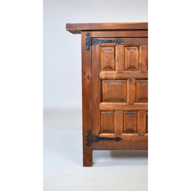 Spanish Baroque Style Tuscan Two Door Cabinet Console For Sale In Philadelphia - Image 6 of 14