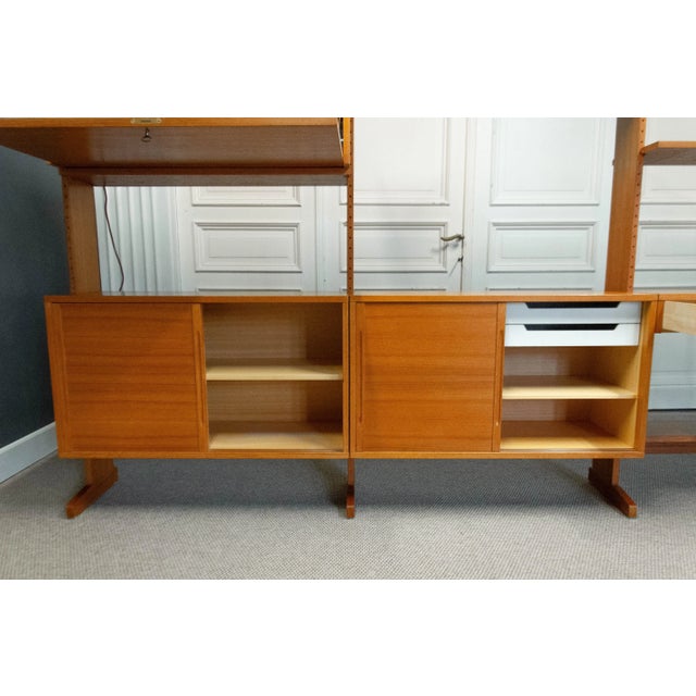 Vintage Danish Teak Sectional Cabinet by Kajsa & Nils Nisse Strinning for String Design, 1960s For Sale - Image 15 of 15