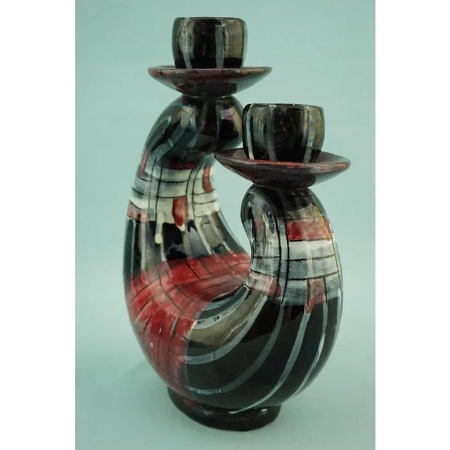 Vintage Ceramic Candleholders by Coronetti Cunardo, 1950s, Set of 2 For Sale - Image 18 of 18