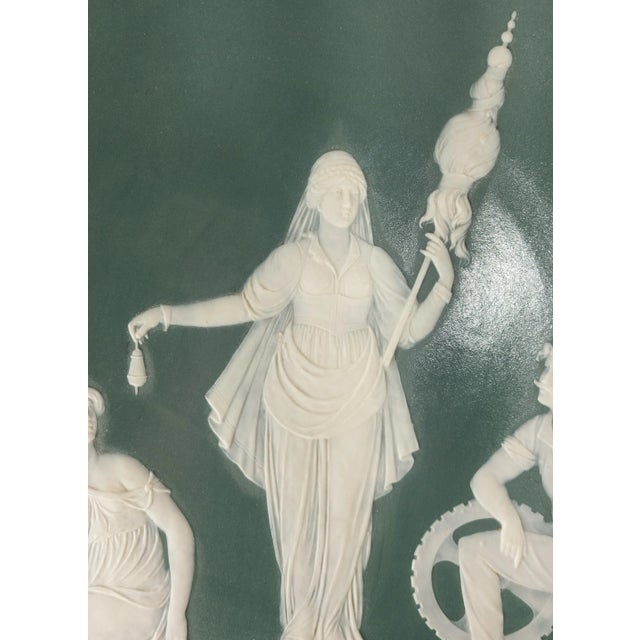 We are selling this great rare German Mettlach charger. This large 17.5" charger has neoclassical style decoration of a...