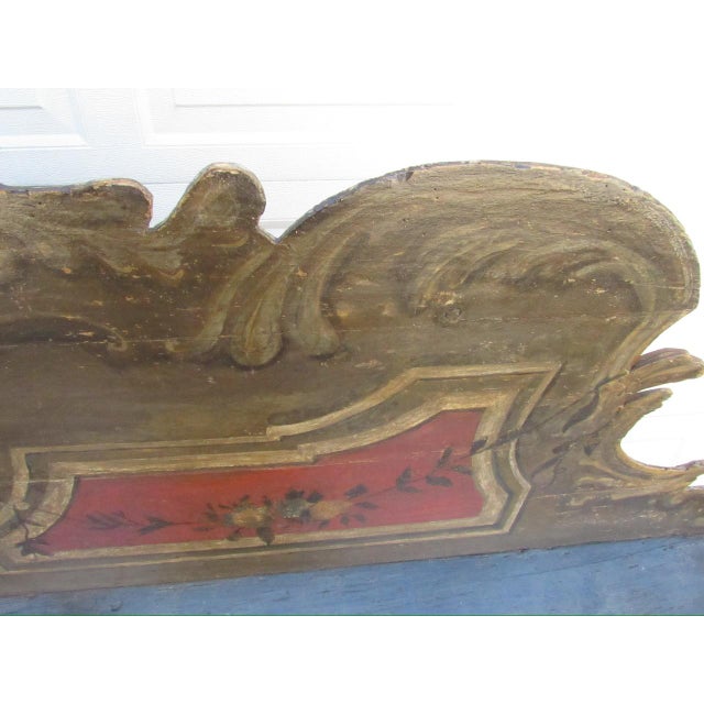 18th. Century Italian Baroque Painted Hall Bench For Sale - Image 12 of 18