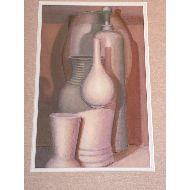 Traditional Still Life Vases Oil on Board by Patric Coogan (Ireland 1935-2025) For Sale - Image 3 of 5