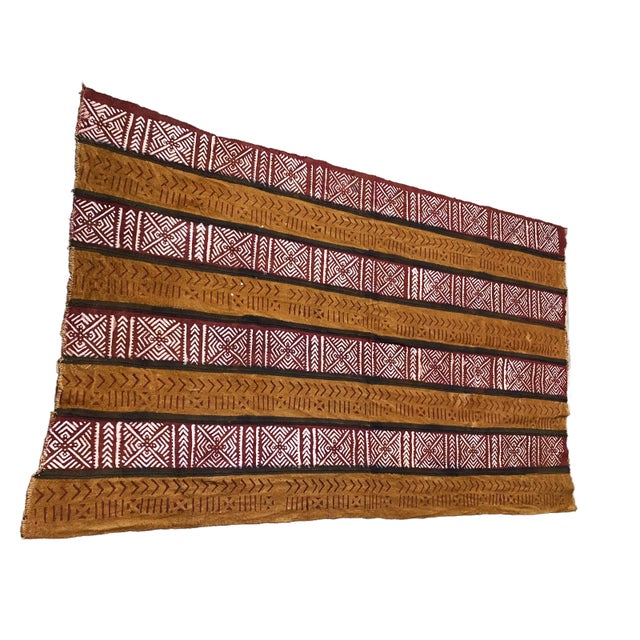 Superb Hand Woven, Hand Sewn and Hand Dyed by the men and women of the Bamana Tribe of Mali. bogolan (mud cloth) textile...