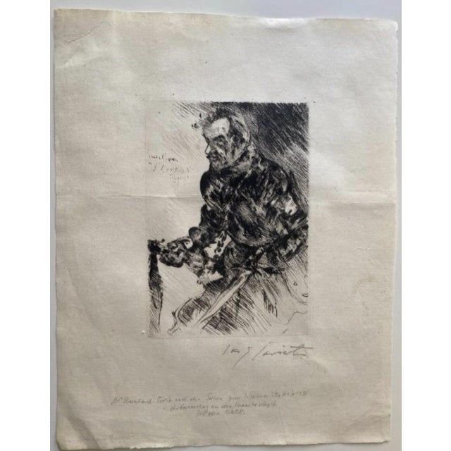 Lovis Corinth, Actor Florian Geyer, 1924, Hand-Signed Engraving For Sale - Image 10 of 10