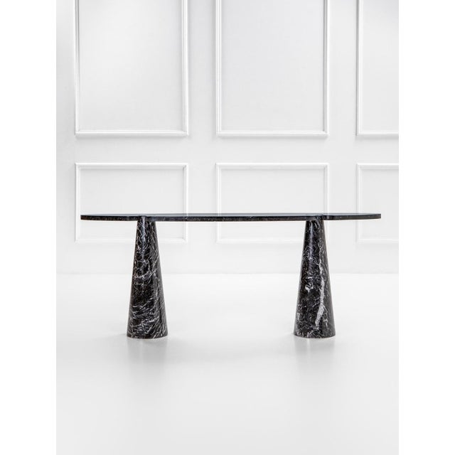 Mid-Century Modern Black Marble Eros Console by Angelo Mangiarotti for Skipper, 1990s For Sale - Image 3 of 8