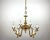 Vintage French Gilt Brass 6-Arm Chandelier, 1960s For Sale - Image 4 of 11