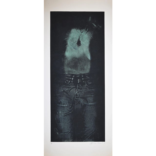 George Segal - Man In Green Shirt - Etching - 1976 For Sale - Image 4 of 4