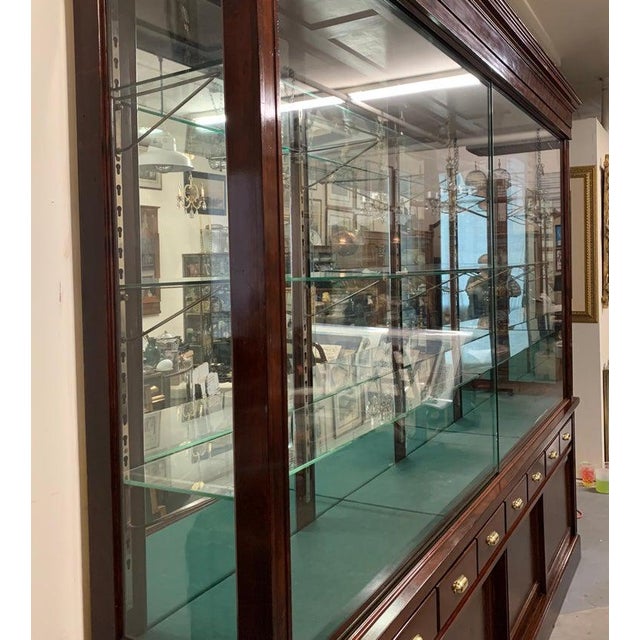 Early 20th Century Large Mahogany Collector’s Display Cabinet by the Joslin Showcase Company of Boston For Sale - Image 5 of 12