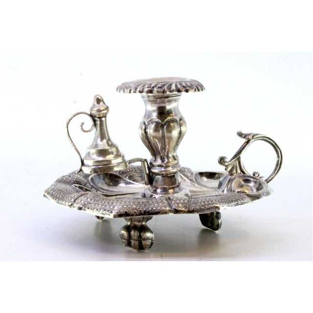 Silver Paddle in the Shape of a Raised Leaf with Applications For Sale - Image 6 of 7