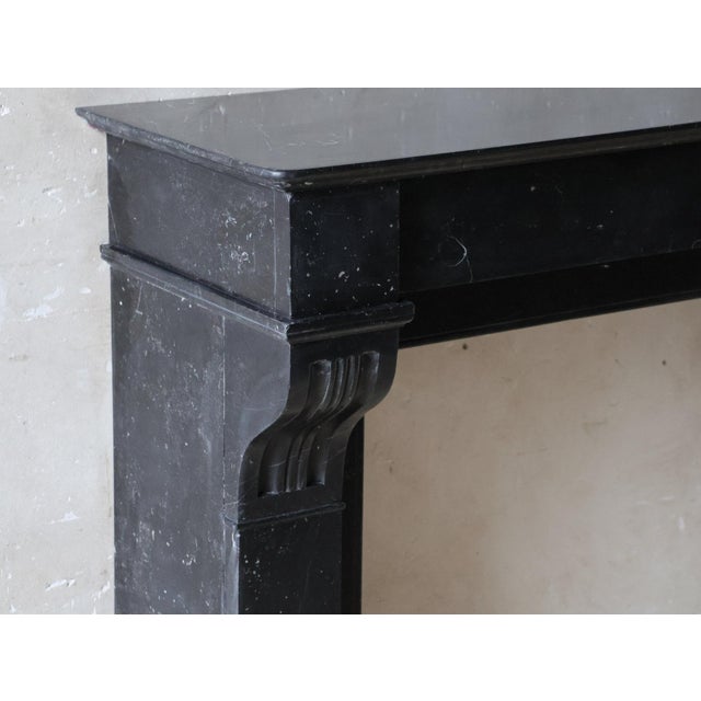 Antique Dutch Black Marble Mantel Piece, 1890s For Sale - Image 4 of 14