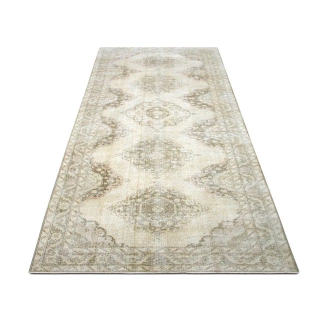 1960s 1960s Turkish Oushak Rug For Sale - Image 5 of 7
