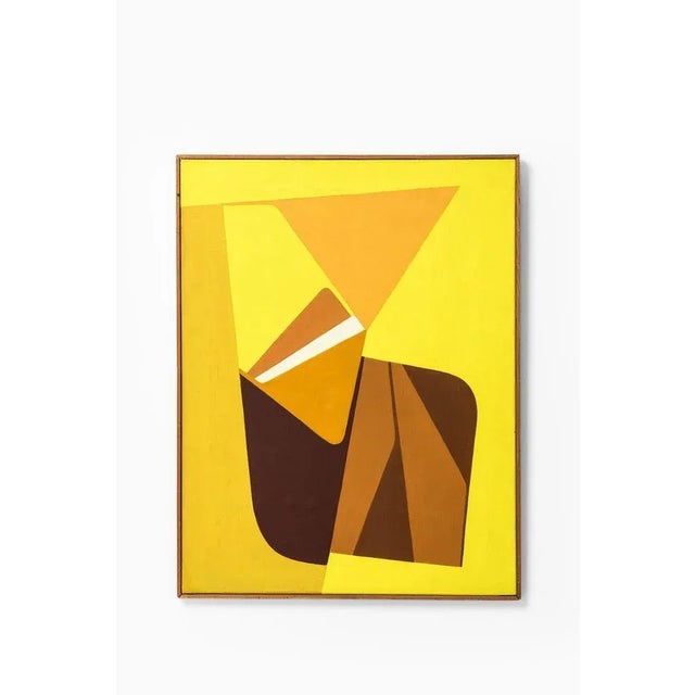 1950s Ib Geertsen, Composition, 1959, Oil Painting For Sale - Image 5 of 6