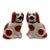Vintage Staffordshire Style Miniature Ceramic Spaniel Mantel Dogs - Pair For Sale