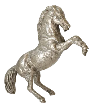 1960s Italian Silver-Plate Rearing Horse