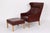 Wood Models 2292, 2207, 2204 and 2202 Living Room Set in Leather by Børge Mogensen for Fredecia Furniture, Denmark, 2006, Set of 4 For Sale - Image 7 of 18