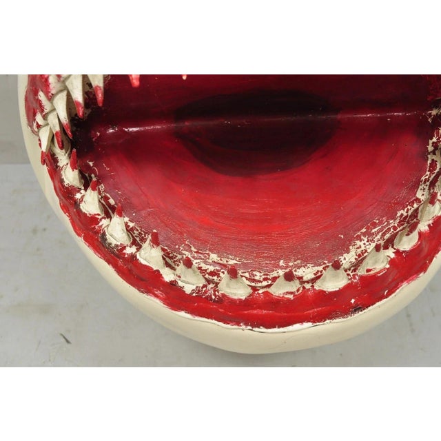 Plastic Vintage 23" Molded Rubber Jaws Great White Shark Replica Movie Prop For Sale - Image 7 of 12