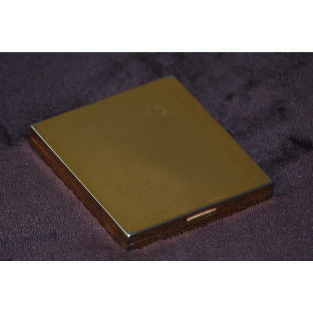 Gold Compact Mirror Powder Box, 1950s For Sale - Image 16 of 18