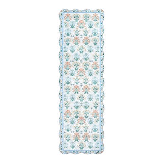 Lavable Machine Woven Rug Blue 3x8 For Sale